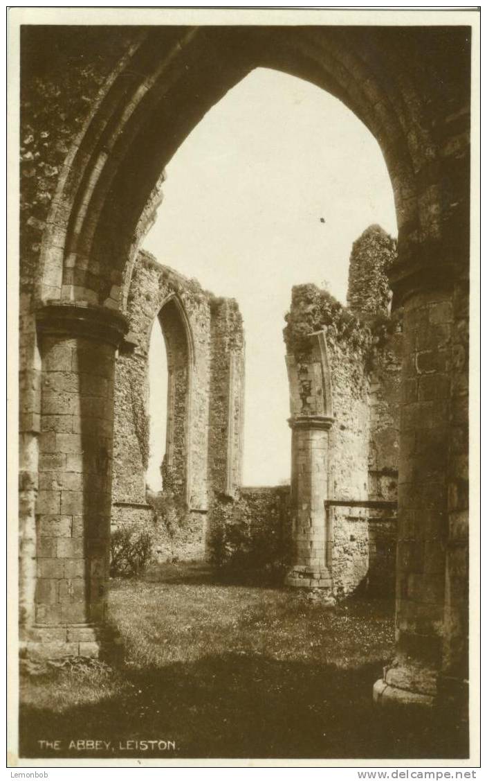 Britain United Kingdom The Abbey, Leiston Old Real Photo Postcard [P1512] - Other & Unclassified
