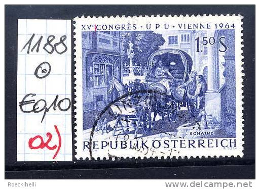 15.6.1964  -  SM A. Satz  "XV. Weltpostkongreß (UPU) Wien 1964" - O  Gestempelt  -  Siehe Scan  (1188o 02) - Usados