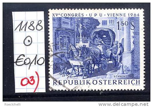 15.6.1964  -  SM A. Satz  "XV. Weltpostkongreß (UPU) Wien 1964"  -  O  Gestempelt  -  Siehe Scan  (1188o 03) - Used Stamps