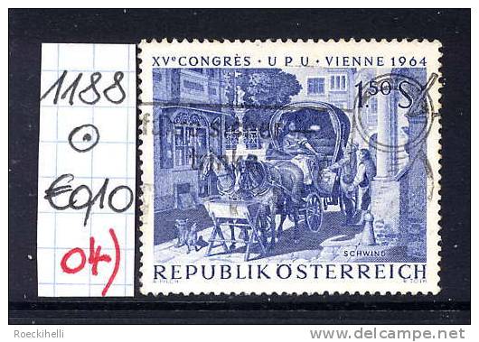 15.6.1964  -  SM A. Satz  "XV. Weltpostkongreß (UPU) Wien 1964" - O  Gestempelt  -  Siehe Scan  (1188o 04) - Oblitérés