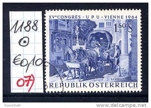 15.6.1964  -  SM A. Satz  "XV. Weltpostkongreß (UPU) Wien 1964" - O  Gestempelt  -  Siehe Scan  (1188o 07) - Used Stamps