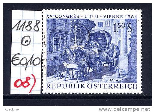 15.6.1964 -  SM A. Satz  "XV. Weltpostkongreß (UPU) Wien 1964" - O  Gestempelt  -  Siehe Scan  (1188o 08) - Used Stamps