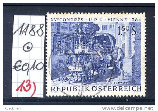 15.6.1964  -  SM A. Satz  "XV. Weltpostkongreß (UPU) Wien 1964" - O  Gestempelt  -  Siehe Scan  (1188o 13) - Used Stamps