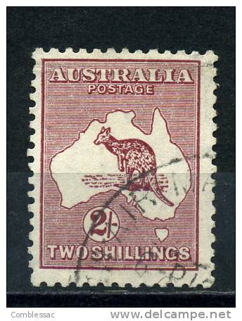 AUSTRALIA    1945     2/-  Maroon     USED - Oblitérés