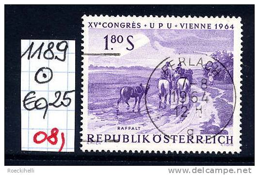 15.6.1964 -  SM A. Satz  "XV. Weltpostkongreß (UPU) Wien 1964" - O  Gestempelt  -  Siehe Scan  (1189o 08) - Usati