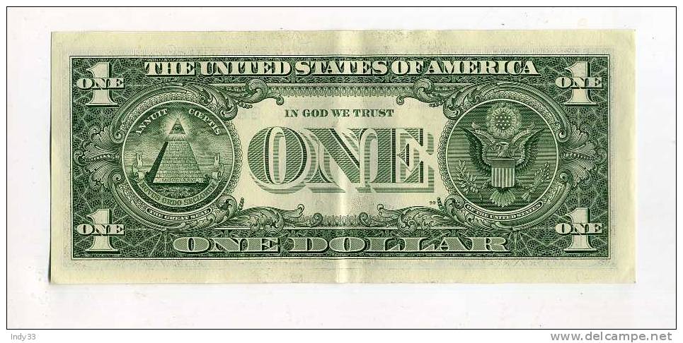 - ETATS-UNIS . 1 $ 2003 . ASSEZ BON ETAT . PLI VERTICAL - Billetes De La Reserva Federal (1928-...)