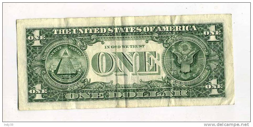 - ETATS-UNIS . 1 $  2003 . BILLET USAGE . PLIS - Billets De La Federal Reserve (1928-...)