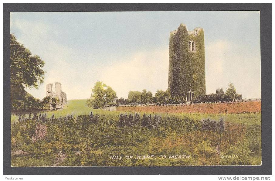 Ireland Hills Of Slaine Co Meath 43884 Ruins Signal Series Postcard - Meath