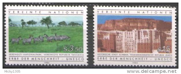 UNO Wien - Mi-Nr 41/42 Postfrisch / MNH ** (A481) - Neufs