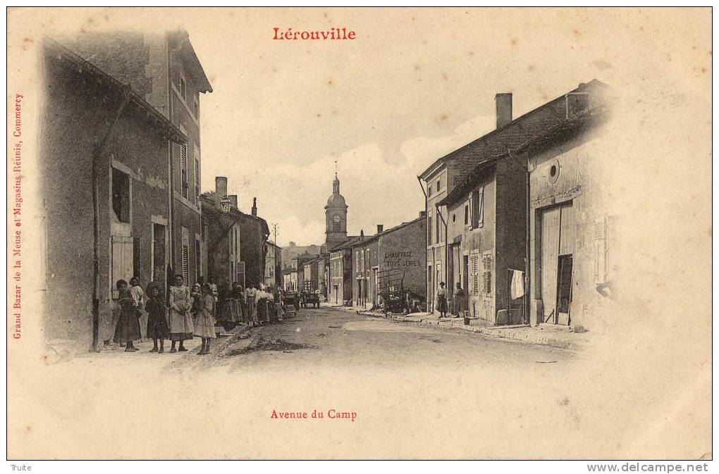 LEROUVILLE AVENUE DU CAMP TRES ANIMEE - Lerouville