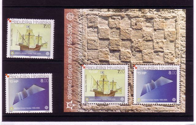 50. YEARS - EUROPA CEPT  (  Croatia Bloc + 2. Stamps MNH** ) - 2005