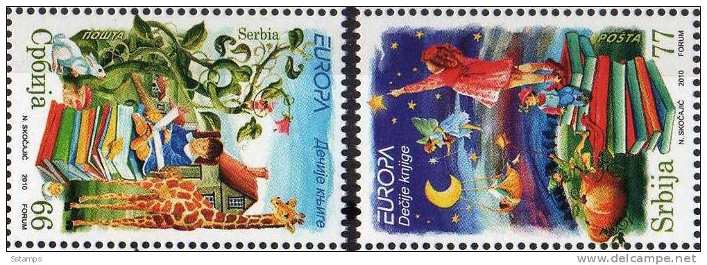 U-123  SERBIA 2010 SERBIEN EUROPA CEPT BAMBINI CHILDREN USED - 2010