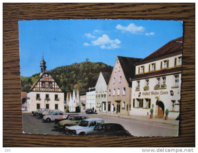 Pegnitz (Ofr) Marktplatz Mit Blick Schlossberg - Pegnitz