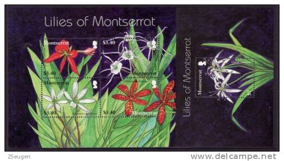 MONTSERRAT LILIES MS  MNH - Montserrat