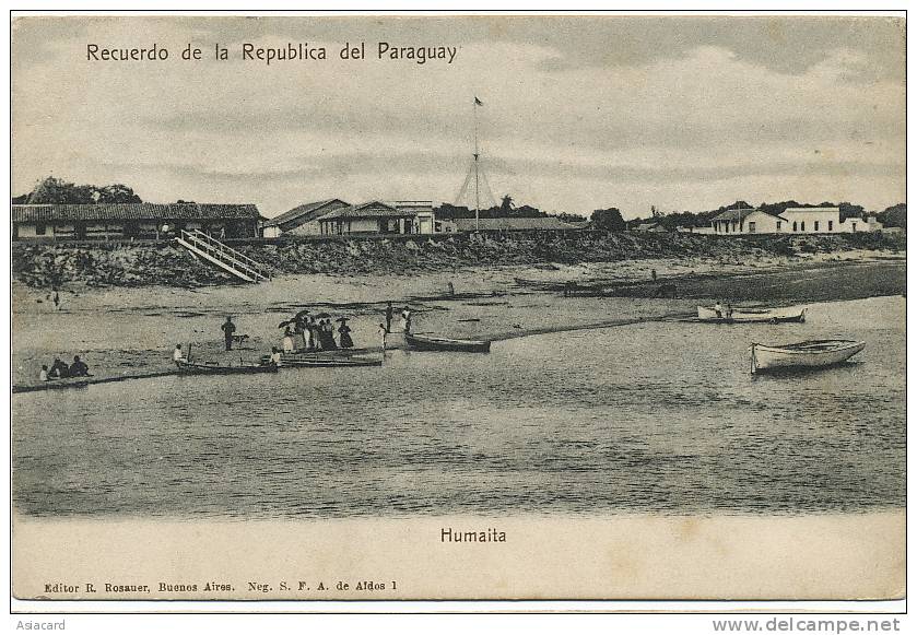 Humaita Editor R. Rosauer Buenos Aires Undivided Back - Paraguay