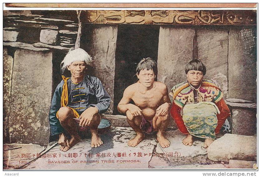 Taiwan Formose Savages Of Paiwan Tribe No 132 - Taiwan