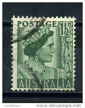 AUSTRALIA    1950      1 1/2d  Green   USED - Used Stamps