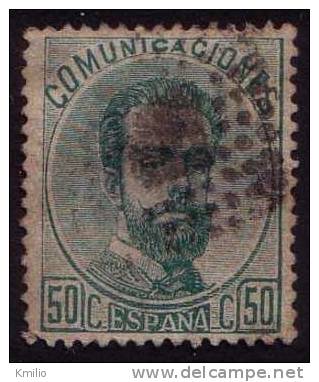 Edifil 126 Amadeo 50 Cts Verde De 1872 Catalogo 12 Eur - Used Stamps