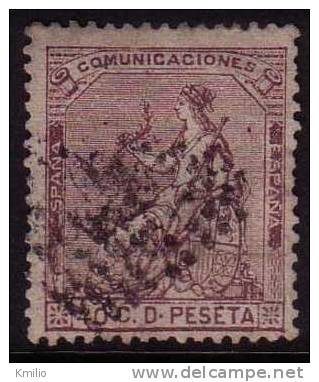 Edifil 136 40 Cts Violeta I Republica De 1873 En Usado, Catalogo 10,25 Eur - Gebraucht