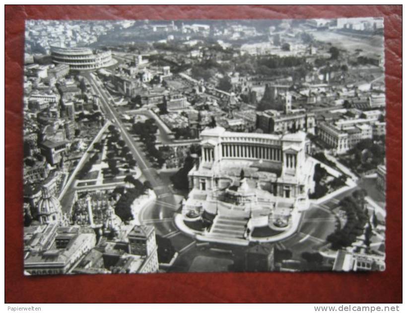 Roma - Veduta Aerea: Zona Dei Fiori Imperiali - Altare Della Patria
