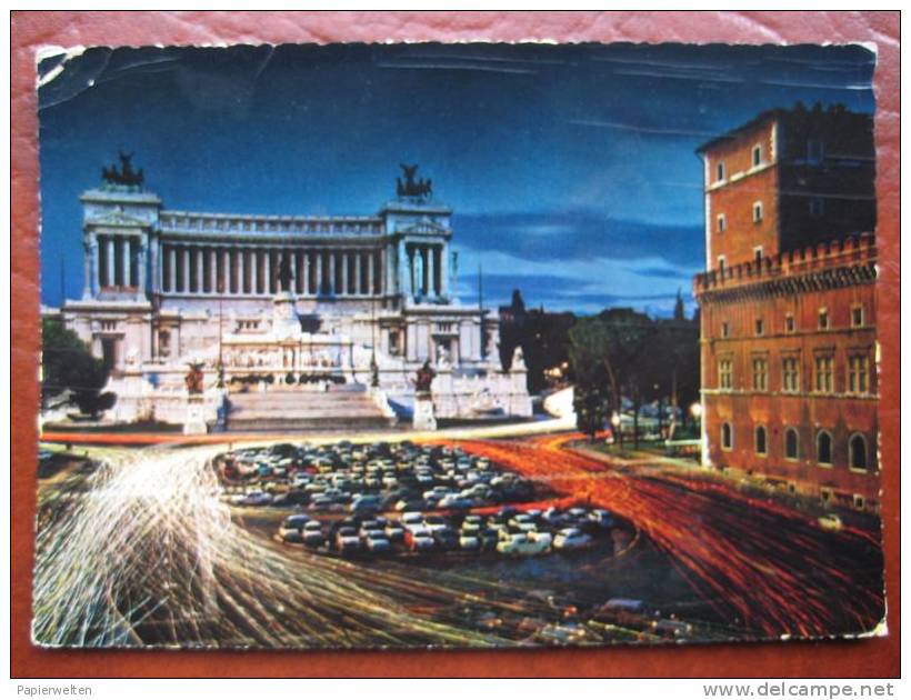 Roma Di Notte - Piazza Venezia E Monumento A Vittorio Emanuele II - Altare Della Patria