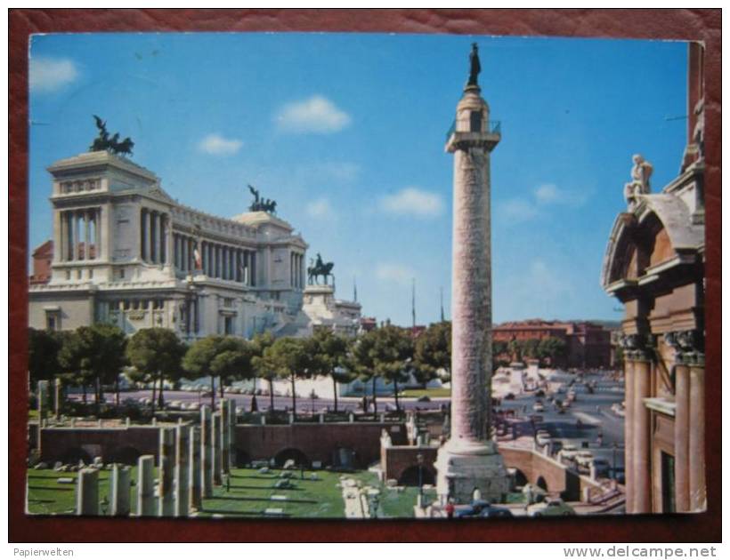 Roma - Altare Della Patria E Colonna Traiana - Altare Della Patria