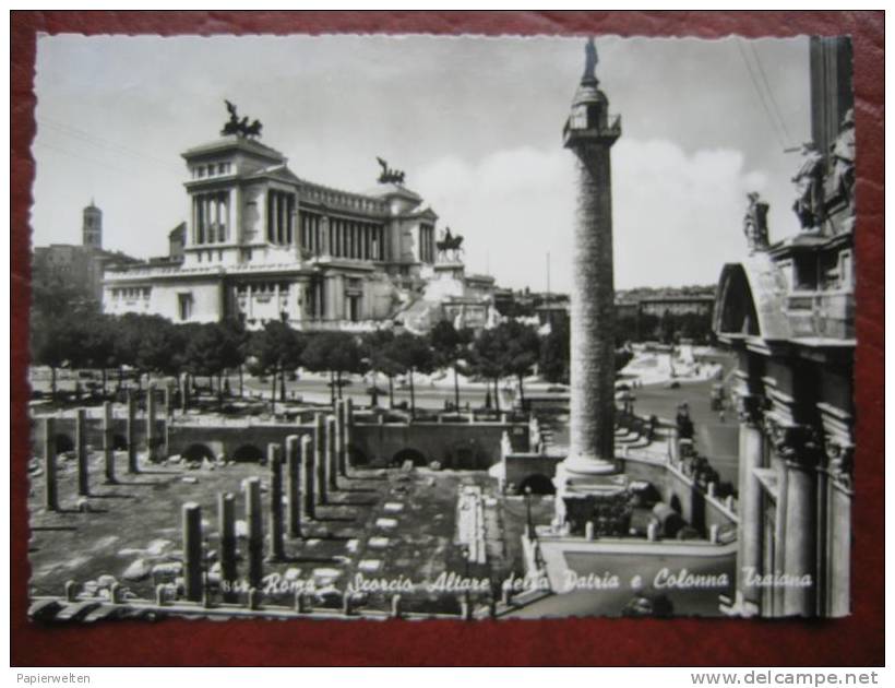 Roma - Collona Traiana E Monumento A Vittorio Emanuele II - Altare Della Patria