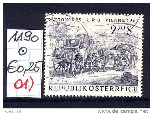 15.6.1964  -  SM A. Satz "XV. Weltpostkongreß (UPU) Wien 1964  -  O  Gestempelt  -  Siehe Scan (1190o 01) - Used Stamps