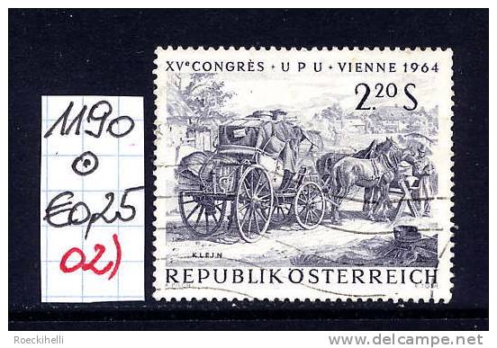 15.6.1964  -  SM A. Satz "XV. Weltpostkongreß (UPU) Wien 1964  -  O  Gestempelt  -  Siehe Scan (1190o 02) - Used Stamps