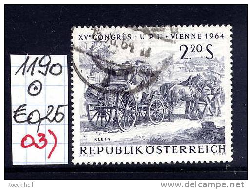 15.6.1964  -  SM A. Satz "XV. Weltpostkongreß (UPU) Wien 1964  -  O  Gestempelt  -  Siehe Scan (1190o 03) - Used Stamps