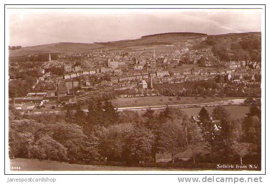 SELKIRK From The North West - JUDGE's PCD - Real Photo - Selkirkshire - The Borders - SCOTLAND - Selkirkshire