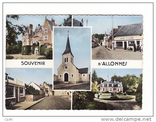 ALLONNES : Rue Principale,Chateau ,les Perrières ,centre Du Bourg Et Eglise - Allonnes