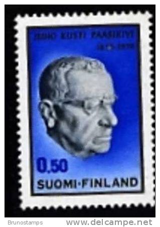 FINLAND - 1970  KUSTI PAASIKIVI  MINT NH - Nuovi