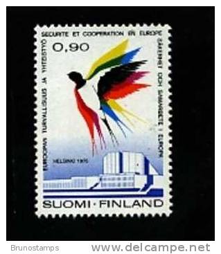 FINLAND - 1975  EUROPEAN COOPERATION  MINT NH - Unused Stamps