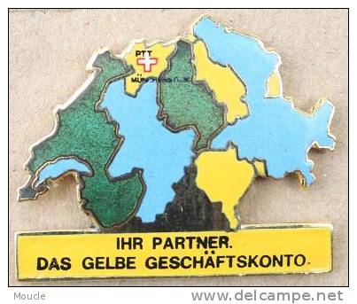 POSTE SUISSE - IHR PARTNER DAS GELBE GESCHÄFTSKONTO - CARTE DE LA SUISSE - PTT - SWISS POST - EGF -SCHWEIZER POST - (25) - Mail Services