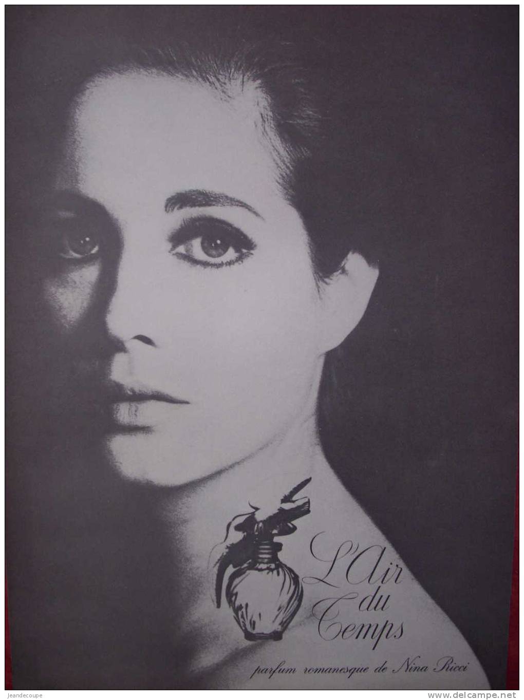 COLLECTION-PUB-PUBLICITE- PARFUM - EAU  DE TOILETTE - NINA RICCI -1966- L'AIR DU TEMPS - Publicités