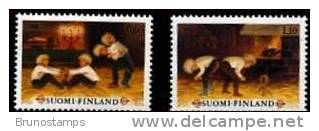 FINLAND - 1980  CHRISTMAS SET   MINT NH - Unused Stamps