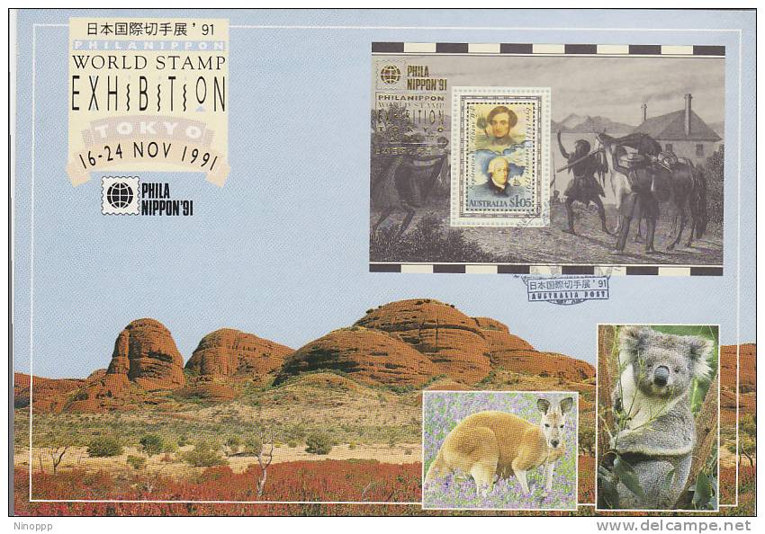Australia-1991 Philanippon World Stamp Fair Exhibition Card - Collections