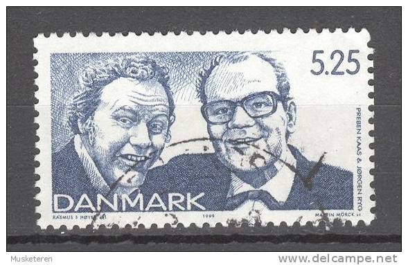 Denmark 1999 Mi. 1217  5.25 Kr Dänische Revy Actors Preben Kaas & Jørgen Ryg - Usati