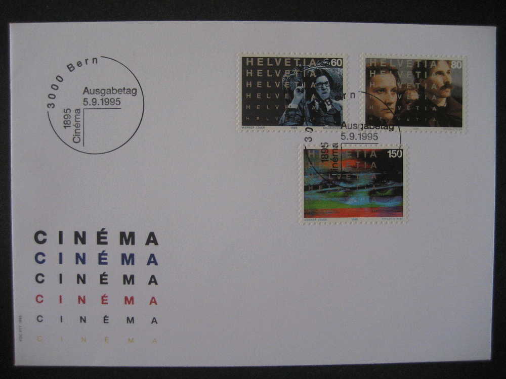 Switzerland Helvetia Suisse Werner Jeker SPD FDC Cine Film Cinema Camera Camara Pelicula Movie - Cinema