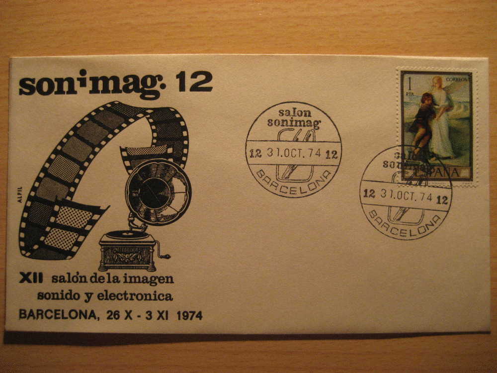 SONIMAG 1973 BCN Salon Imagen Sonido Electronica Cancel Cine Film Cinema Camera Camara Movie Pelicula TV Radio Photo - Cinema