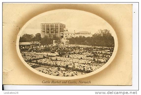 Cattle Market And Castle. Norwich.--Aou 369 - Norwich