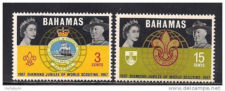 Bahamas      "Scouting"    Set    SC# 267-68 MNH** - Bahamas (1973-...)