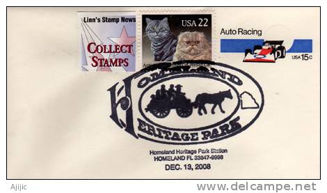 Homeland Heritage Park, Floride, Obliteration Commemorative  Sur Enveloppe Entier Postal - 2001-10