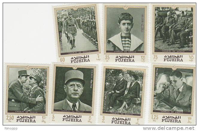 Fujeira-De Gaulle Memorial MNH - Fujeira