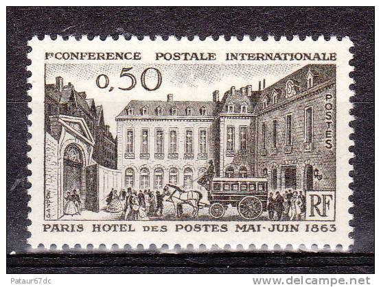 FRANCE / 1963 / Y&T N° 1387 ** : Conférence Postale - Gomme D´origine Intacte - Neufs