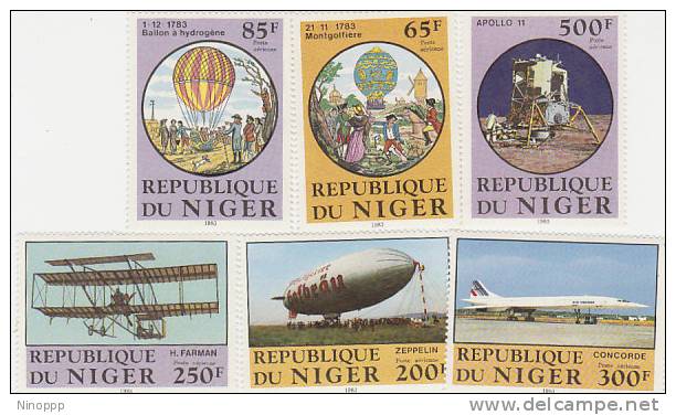 Niger-1983 200th Anniversary Manned Flight MNH - Airplanes