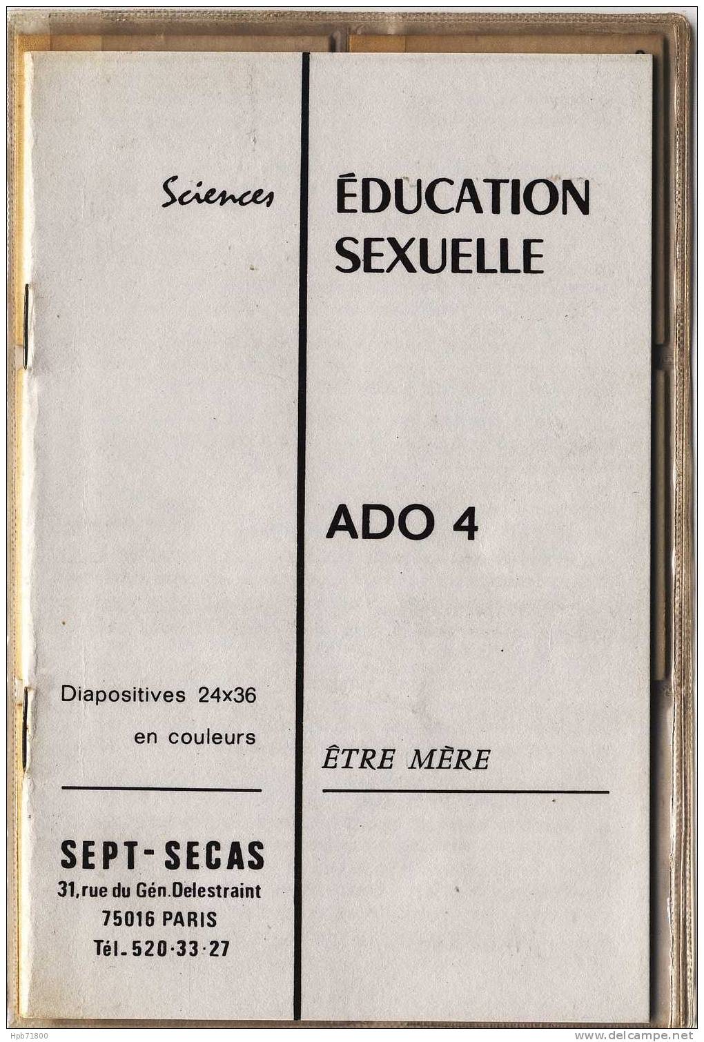 Éducation Sexuelle - Être Mère - Série Incomplète De 5 Diapositives Avec Notice Explicative - Lesekarten