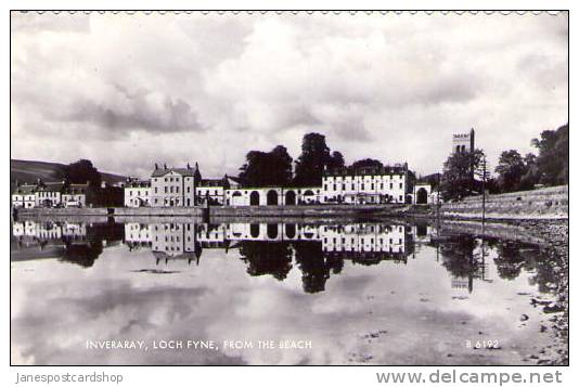 INVERARY View From The Beach - Loch Fyne - Real Photo PCd - Argyllshire - SCOTLAND - Argyllshire