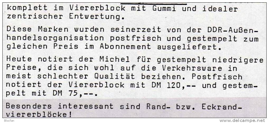 Druckvermerk Höchstwert 1,00 Mark Luftpost-Serie DDR 2753,4-Block+DV O 14€ Flugzeug Mit Brief Bloque Hb Sheet Bf Germany - Se-Tenant